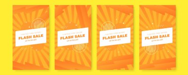 Temiz modern Instagram hikaye şablonu. Flaş indirimli bayrak şablon tanıtımı