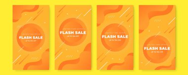 Temiz modern Instagram hikaye şablonu. Flaş indirimli bayrak şablon tanıtımı