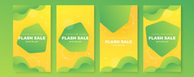 Temiz modern Instagram hikaye şablonu. Flaş indirimli bayrak şablon tanıtımı