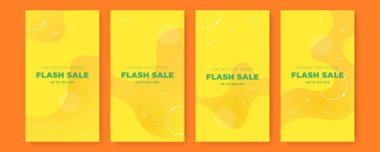 Temiz modern Instagram hikaye şablonu. Flaş indirimli bayrak şablon tanıtımı