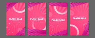 Temiz modern Instagram hikaye şablonu. Flaş indirimli bayrak şablon tanıtımı