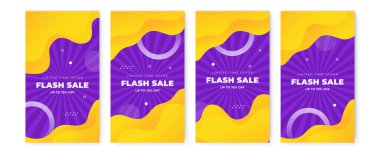 Temiz modern Instagram hikaye şablonu. Flaş indirimli bayrak şablon tanıtımı