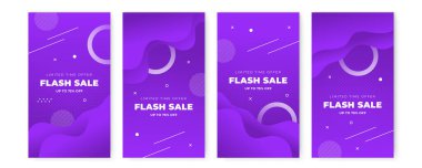 Temiz modern Instagram hikaye şablonu. Flaş indirimli bayrak şablon tanıtımı