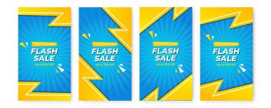 Temiz modern Instagram hikaye şablonu. Flaş indirimli bayrak şablon tanıtımı