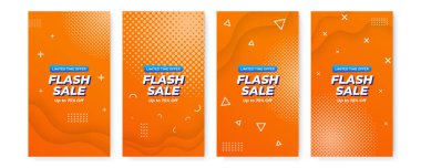 Temiz modern Instagram hikaye şablonu. Flaş indirimli bayrak şablon tanıtımı