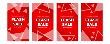Temiz modern Instagram hikaye şablonu. Flaş indirimli bayrak şablon tanıtımı
