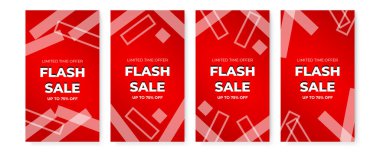 Temiz modern Instagram hikaye şablonu. Flaş indirimli bayrak şablon tanıtımı