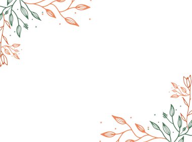 Metin, çiçek ve yapraklar için kopyalama alanı olan basit modern tarzda vektör tasarım şablonları - düğün davetiyesi arka planı ve çerçeveleri, sosyal medya hikayeleri duvar kağıtları