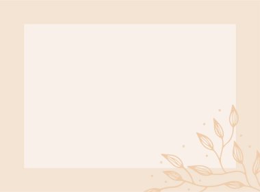 Metin, çiçek ve yapraklar için kopyalama alanı olan basit modern tarzda vektör tasarım şablonları - düğün davetiyesi arka planı ve çerçeveleri, sosyal medya hikayeleri duvar kağıtları