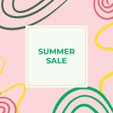 Tropikal yaprak arkaplanlı yaz indirimi afişi tasarımı. Çiçek arka plan vektörü. Palmiye yaprakları, canavar yaprağı, duvar çerçevesi, duvar resimleri, davetiye, poster için botanik arka plan tasarımı