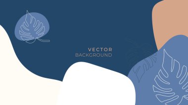 Çiçekli, yapraklı, organik, el çizimi ve çizgileri olan soyut moda evrensel sanatsal arka plan şablonları. Kapak, davetiye, afiş, pankart, broşür, poster, kart, broşür ve diğer şeyler için iyi