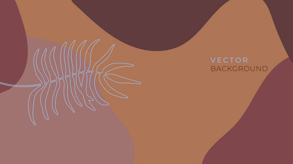 Abstract trendy universal artistic background templates with floral, leaves, organic, hand drawn, and lines. Good for cover, invitation, banner, placard, brochure, poster, card, flyer and other