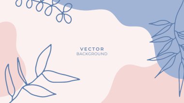 Çiçekli ve geometrik elementli organik arka plan. Sosyal medya paylaşımları, mobil uygulamalar, afişler tasarımı ve internet reklamları için. Moda bohem geçmişleri. Boho tarzı arkaplan