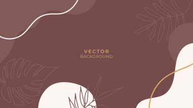 Çiçekli ve geometrik elementli organik arka plan. Sosyal medya paylaşımları, mobil uygulamalar, afişler tasarımı ve internet reklamları için. Moda bohem geçmişleri. Boho tarzı arkaplan