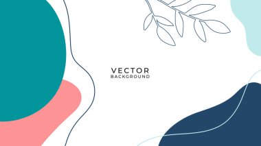 Çiçekli ve geometrik elementli organik arka plan. Sosyal medya paylaşımları, mobil uygulamalar, afişler tasarımı ve internet reklamları için. Moda bohem geçmişleri. Boho tarzı arkaplan