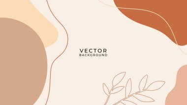 Çiçekli ve geometrik elementli organik arka plan. Sosyal medya paylaşımları, mobil uygulamalar, afişler tasarımı ve internet reklamları için. Moda bohem geçmişleri. Boho tarzı arkaplan