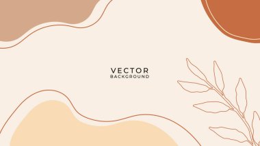 Çiçekli ve geometrik elementli organik arka plan. Sosyal medya paylaşımları, mobil uygulamalar, afişler tasarımı ve internet reklamları için. Moda bohem geçmişleri. Boho tarzı arkaplan