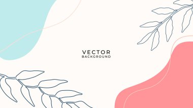 Çiçekli ve geometrik elementli organik arka plan. Sosyal medya paylaşımları, mobil uygulamalar, afişler tasarımı ve internet reklamları için. Moda bohem geçmişleri. Boho tarzı arkaplan