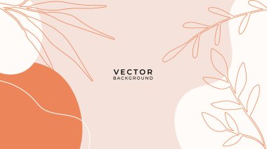 Çiçekli ve geometrik elementli organik arka plan. Sosyal medya paylaşımları, mobil uygulamalar, afişler tasarımı ve internet reklamları için. Moda bohem geçmişleri. Boho tarzı arkaplan