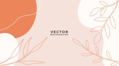 Çiçekli ve geometrik elementli organik arka plan. Sosyal medya paylaşımları, mobil uygulamalar, afişler tasarımı ve internet reklamları için. Moda bohem geçmişleri. Boho tarzı arkaplan