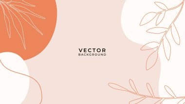 Çiçekli ve geometrik elementli organik arka plan. Sosyal medya paylaşımları, mobil uygulamalar, afişler tasarımı ve internet reklamları için. Moda bohem geçmişleri. Boho tarzı arkaplan