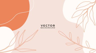 Çiçekli ve geometrik elementli organik arka plan. Sosyal medya paylaşımları, mobil uygulamalar, afişler tasarımı ve internet reklamları için. Moda bohem geçmişleri. Boho tarzı arkaplan