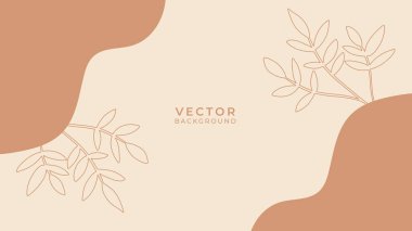 Çiçekli ve geometrik elementli organik arka plan. Sosyal medya paylaşımları, mobil uygulamalar, afişler tasarımı ve internet reklamları için. Moda bohem geçmişleri. Boho tarzı arkaplan