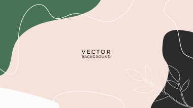 Çiçekli ve geometrik elementli organik arka plan. Sosyal medya paylaşımları, mobil uygulamalar, afişler tasarımı ve internet reklamları için. Moda bohem geçmişleri. Boho tarzı arkaplan