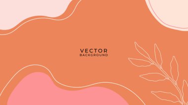 Çiçekli ve geometrik elementli organik arka plan. Sosyal medya paylaşımları, mobil uygulamalar, afişler tasarımı ve internet reklamları için. Moda bohem geçmişleri. Boho tarzı arkaplan