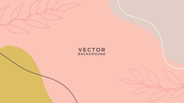 Çiçekli ve geometrik elementli organik arka plan. Sosyal medya paylaşımları, mobil uygulamalar, afişler tasarımı ve internet reklamları için. Moda bohem geçmişleri. Boho tarzı arkaplan