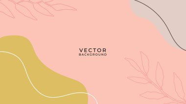 Çiçekli ve geometrik elementli organik arka plan. Sosyal medya paylaşımları, mobil uygulamalar, afişler tasarımı ve internet reklamları için. Moda bohem geçmişleri. Boho tarzı arkaplan