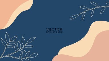 Çiçekli ve geometrik elementli organik arka plan. Sosyal medya paylaşımları, mobil uygulamalar, afişler tasarımı ve internet reklamları için. Moda bohem geçmişleri. Boho tarzı arkaplan