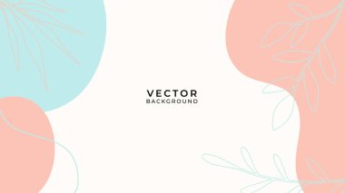 Çiçekli ve geometrik elementli organik arka plan. Sosyal medya paylaşımları, mobil uygulamalar, afişler tasarımı ve internet reklamları için. Moda bohem geçmişleri. Boho tarzı arkaplan