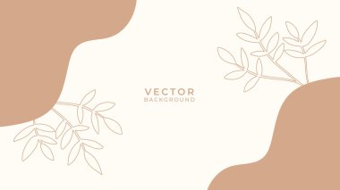 Çiçekli ve geometrik elementli organik arka plan. Sosyal medya paylaşımları, mobil uygulamalar, afişler tasarımı ve internet reklamları için. Moda bohem geçmişleri. Boho tarzı arkaplan