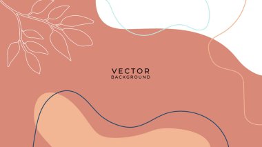 Çiçekli ve geometrik elementli organik arka plan. Sosyal medya paylaşımları, mobil uygulamalar, afişler tasarımı ve internet reklamları için. Moda bohem geçmişleri. Boho tarzı arkaplan