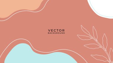 Çiçekli ve geometrik elementli organik arka plan. Sosyal medya paylaşımları, mobil uygulamalar, afişler tasarımı ve internet reklamları için. Moda bohem geçmişleri. Boho tarzı arkaplan