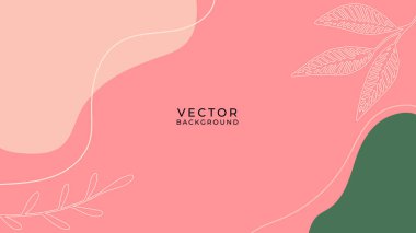 Çiçekli ve geometrik elementli organik arka plan. Sosyal medya paylaşımları, mobil uygulamalar, afişler tasarımı ve internet reklamları için. Moda bohem geçmişleri. Boho tarzı arkaplan