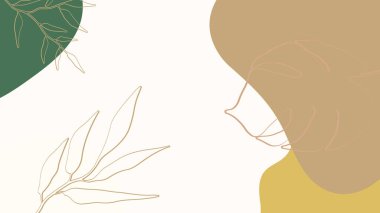 Çiçekli ve geometrik elementli organik arka plan. Sosyal medya paylaşımları, mobil uygulamalar, afişler tasarımı ve internet reklamları için. Moda bohem geçmişleri. Boho tarzı arkaplan