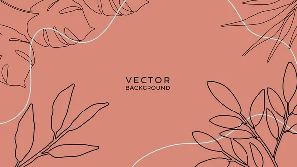 Toprak tonunda bitki örtüsü, çiçek ve geometrik elementlere sahip organik arka plan. Sosyal medya paylaşımları, mobil uygulamalar, afişler tasarımı ve internet reklamları için. Moda boho arka planı