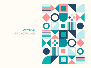 Yarım daire kare çizgi ile soyut arkaplan nokta dalga geometrik dokular, memphis tarzı