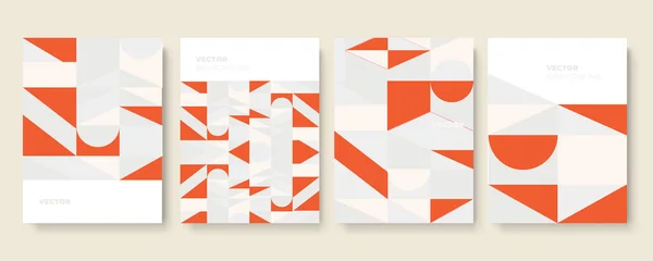 Modernes Cover Template Vektor Design Mit Abstrakten Geometrischen Hintergrundtexturen Memphis — Stockvektor