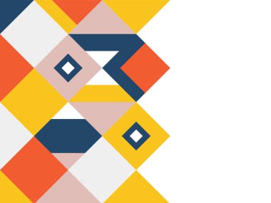 Yarım daire kare çizgi ile soyut arkaplan nokta dalga geometrik dokular, memphis tarzı