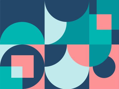 Yarım daire kare çizgi ile soyut arkaplan nokta dalga geometrik dokular, memphis tarzı