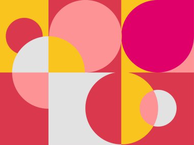 Yarım daire kare çizgi ile soyut arkaplan nokta dalga geometrik dokular, memphis tarzı