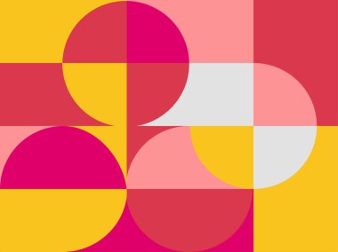 Yarım daire kare çizgi ile soyut arkaplan nokta dalga geometrik dokular, memphis tarzı