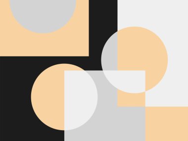 Yarım daire kare çizgi ile soyut arkaplan nokta dalga geometrik dokular, memphis tarzı