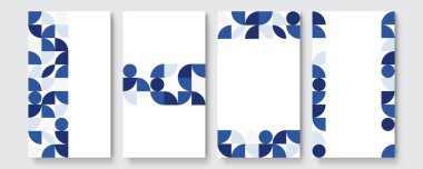 Sosyal medya afişi için özgeçmiş tasarımı. Instagram hikayeleri ve şablonlar. Vektör kapağı tasarımı