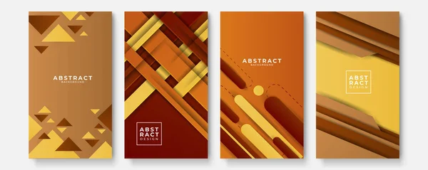 Plantillas Fondo Abstractas Coloridas Con Formas Geométricas Onda Dan Diseño — Vector de stock