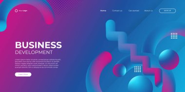 Teknoloji grafik tasarımı ve ağ bağlantısı konsepti için soyut mavi arkaplan