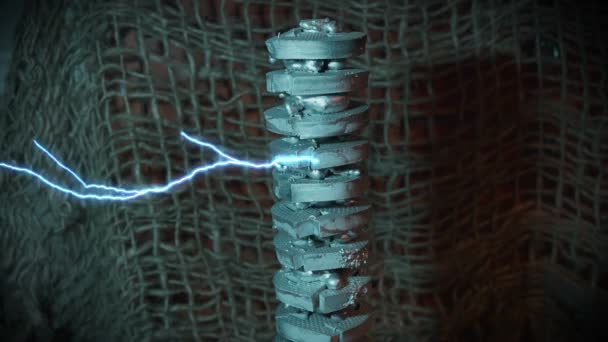 Electrical coil concept electricity — Stock Video